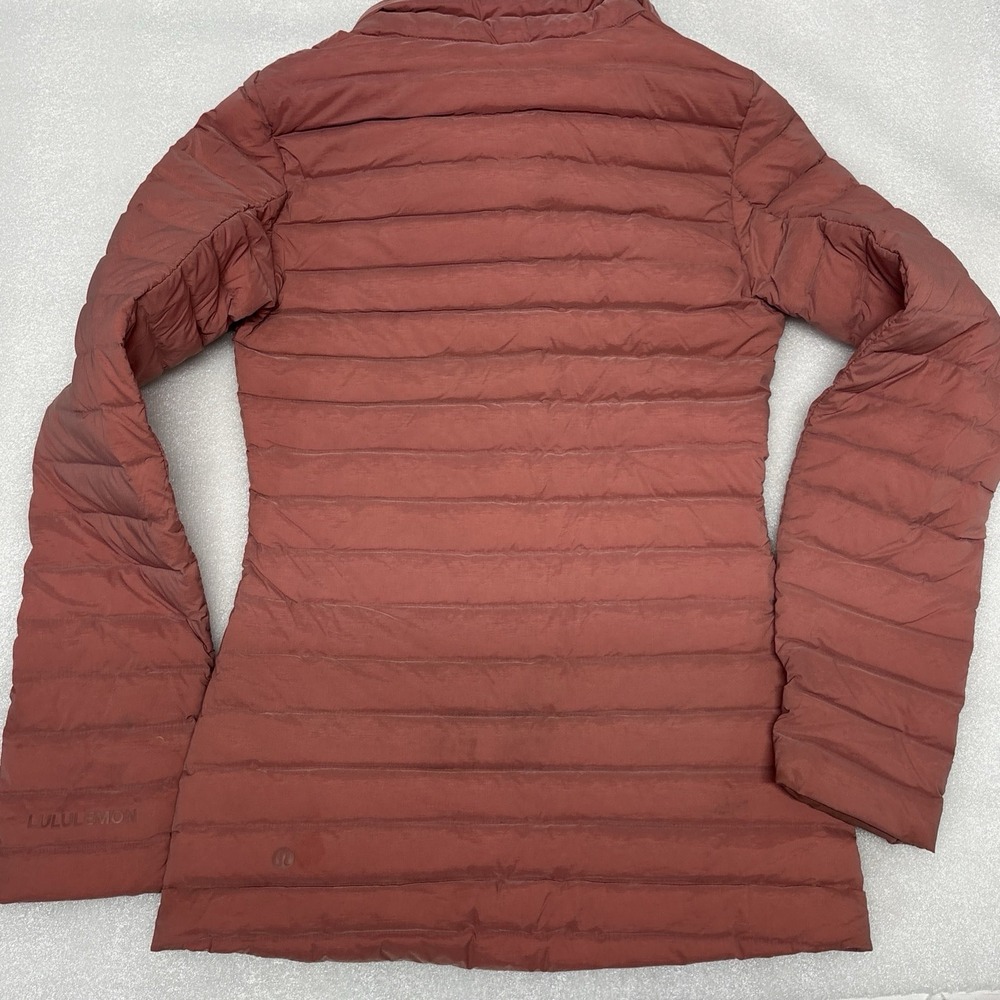 Lululemon Pack It Down Again Jacket 0 Burgandy 700 Down Packable Light No Hood - Picture 6 of 7